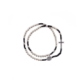 Bransoletka - różaniec na rękę - metal - 4 mm - Cromo - JS BC1713-0 - Dewocjonalia P.H. Jakóbczak - Katolicki sklep liturgiczny i hurtownia