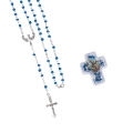 Różaniec - szkło - 4 mm - Duch Święty - pudełko krzyżyk - mix kolorów - JS R84 - Dewocjonalia P.H. Jakóbczak - Katolicki sklep liturgiczny i hurtownia