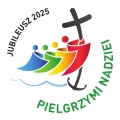 Bielizna kielichowa Jubileusz 2025 (Peregrinantes in Spem) - LEN - HAF KKL/JR/015/C2 - Dewocjonalia P.H. Jakóbczak - Katolicki sklep liturgiczny i hurtownia