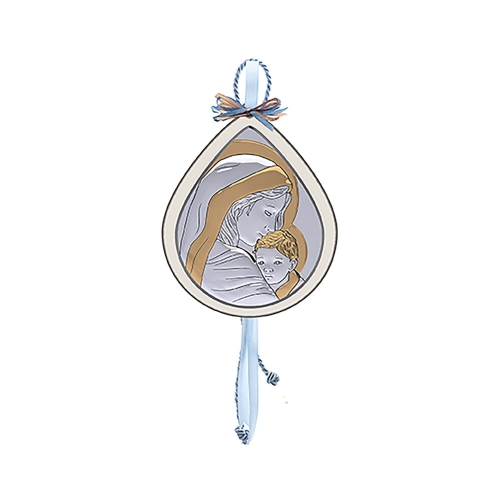 197576.jpg Obrazek Matka Boża z Dzieciątkiem - łezka (niebieski)