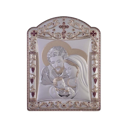 Obrazek Święta Rodzina - prostokąt, ramka - SV AL00303TBR1FWNSCL1 - Dewocjonalia P.H. Jakóbczak - Katolicki sklep liturgiczny i hurtownia