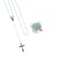 Różaniec - szkło - 4 mm - pudełko - JS R82-0 - Dewocjonalia P.H. Jakóbczak - Katolicki sklep liturgiczny i hurtownia