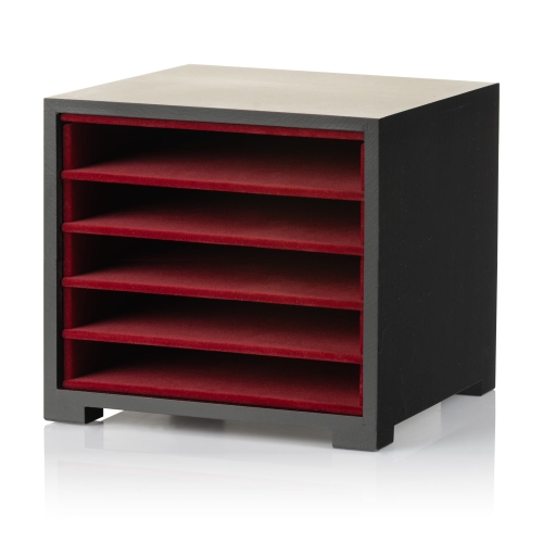 Etui na 5 paten.jpg Etui na 5 paten - drewniane, lakierowane