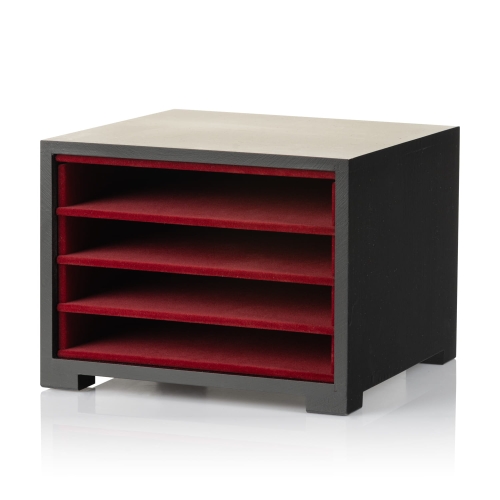 Etui na 4 pateny.jpg Etui na 4 pateny - drewniane, lakierowane