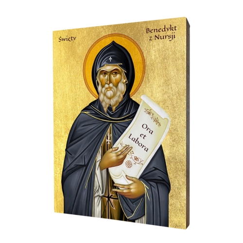 6a55da1be85875a58dc136638c1d8f99 Ikona Świętego Benedykta z Nursji