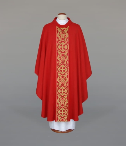 4f6a6071348544e9244e6ae1eb0c7316 Ornat zdobiony eleganckim tkanym pasem