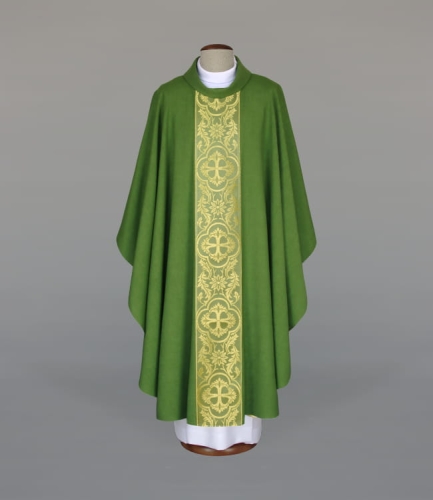 51a218195e3527549f6bc5acae04dca9 Ornat zdobiony eleganckim tkanym pasem