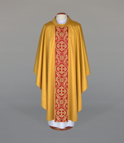 c438fff64d19038383946d5c07e5a73c Ornat zdobiony eleganckim tkanym pasem