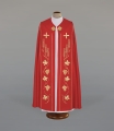 Kapa zdobiona haftami na pasach i kołnierzu - ALBP 2-090-22 - Dewocjonalia P.H. Jakóbczak - Katolicki sklep liturgiczny i hurtownia