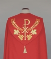 Kapa zdobiona haftami na pasach i kołnierzu - ALBP 2-090-22 - Dewocjonalia P.H. Jakóbczak - Katolicki sklep liturgiczny i hurtownia