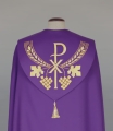 Kapa zdobiona haftami na pasach i kołnierzu - ALBP 2-090-44 - Dewocjonalia P.H. Jakóbczak - Katolicki sklep liturgiczny i hurtownia