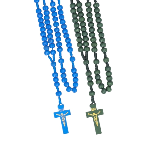 Różaniec - drewno - 8 mm - R292 - JS R292-0 - Dewocjonalia P.H. Jakóbczak - Katolicki sklep liturgiczny i hurtownia