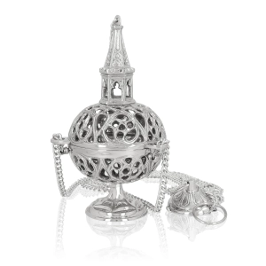 Trybularz - 23 cm - mosiądz - nikiel