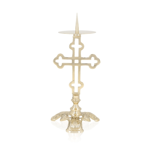 Lichtarz - mosiądz - 23 cm - JS P175 - Dewocjonalia P.H. Jakóbczak - Katolicki sklep liturgiczny i hurtownia