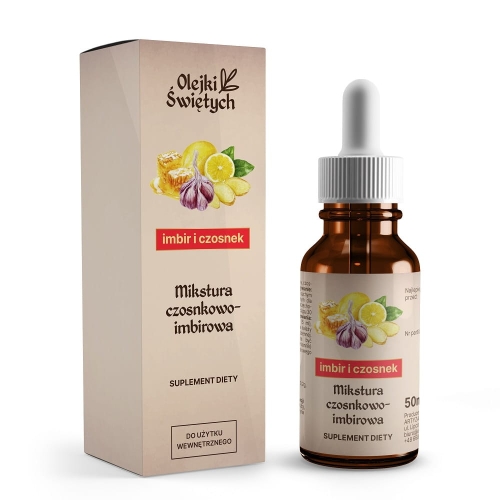 mikstura-czosnkowo-imbirowa.jpg Mikstura czosnkowo-imbirowa (50 ml) - Olejki Świętych