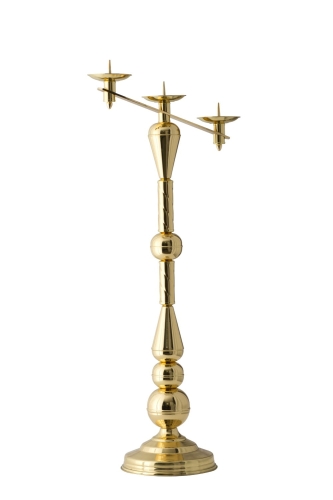 Lichtarz mosiężny L34 potrójny Lichtarz mosiężny L34 (104 cm) - potrójny