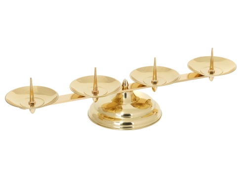 Lichtarz mosiężny L39 (9 cm) - poczwórny - LC L39 - Dewocjonalia P.H. Jakóbczak - Katolicki sklep liturgiczny i hurtownia