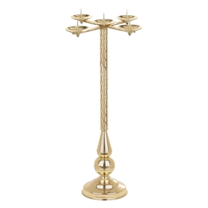 Lichtarz mosiężny L123 (92 cm) - świecznik adwentowy