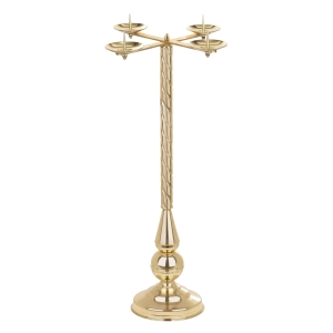 Lichtarz mosiężny L122 (92 cm) - świecznik adwentowy