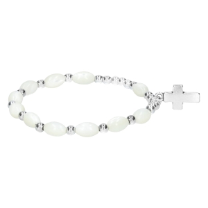 Bransoletka - dziesiątek różańca - Madreperla