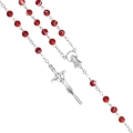 Różaniec - szkło - 6 mm - R469 - JS R469-0 - Dewocjonalia P.H. Jakóbczak - Katolicki sklep liturgiczny i hurtownia