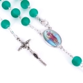 Modlitwa kierowcy - dziesiątek różańca - zapinanie - św. Krzysztof - 8 mm - MIX - JS R1017 - Dewocjonalia P.H. Jakóbczak - Katolicki sklep liturgiczny i hurtownia
