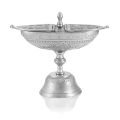 Łódka na kadzidło - mosiądz - nikiel - 15 cm - JS CE-1014BSN - Dewocjonalia P.H. Jakóbczak - Katolicki sklep liturgiczny i hurtownia