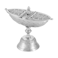 Łódka na kadzidło - mosiądz - nikiel - 15 cm - JS CE-1014BSN - Dewocjonalia P.H. Jakóbczak - Katolicki sklep liturgiczny i hurtownia
