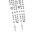 Różaniec - szkło - 6 mm - medalik pod indywidualną wklejkę żywiczną - produkt personalizowany - JS R518-2-0 - Dewocjonalia P.H. Jakóbczak - Katolicki sklep liturgiczny i hurtownia