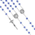 Różaniec - szkło - 6 mm - medalik pod indywidualną wklejkę żywiczną - produkt personalizowany - JS R518-2-0 - Dewocjonalia P.H. Jakóbczak - Katolicki sklep liturgiczny i hurtownia