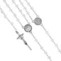 Różaniec - szkło - 6 mm - medalik pod indywidualną wklejkę żywiczną - produkt personalizowany - JS R518-2-0 - Dewocjonalia P.H. Jakóbczak - Katolicki sklep liturgiczny i hurtownia