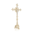 Krzyż ołtarzowy - mosiądz - 80 cm - JS F77 - Dewocjonalia P.H. Jakóbczak - Katolicki sklep liturgiczny i hurtownia