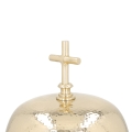 Gong potrójny - mosiądz - drewniany młotek - 35 cm - JS P125 - Dewocjonalia P.H. Jakóbczak - Katolicki sklep liturgiczny i hurtownia