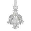 Krzyż ołtarzowy - mosiądz - nikiel - 80 cm - JS F77N - Dewocjonalia P.H. Jakóbczak - Katolicki sklep liturgiczny i hurtownia