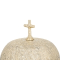Gong pojedynczy - mosiądz - drewniany młotek - 19 cm - JS P116 - Dewocjonalia P.H. Jakóbczak - Katolicki sklep liturgiczny i hurtownia