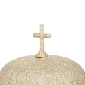 Gong pojedynczy - mosiądz - drewniany młotek - 22 cm - JS P115 - Dewocjonalia P.H. Jakóbczak - Katolicki sklep liturgiczny i hurtownia