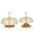 Gong pojedynczy - mosiądz - drewniany młotek - 20 cm - JS P191 - Dewocjonalia P.H. Jakóbczak - Katolicki sklep liturgiczny i hurtownia