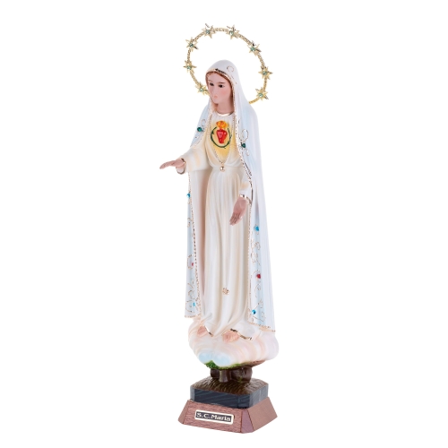 Figura Serce Maryi - 37 cm (kryształowe oczy, Portugalia) - JAP 5270-ov-37cm - Dewocjonalia P.H. Jakóbczak - Katolicki sklep liturgiczny i hurtownia