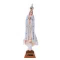 Matka Boża Fatimska - 33 cm (kryształowe oczy, brokat, Portugalia) - JAP 5204B-ov-33cm - Dewocjonalia P.H. Jakóbczak - Katolicki sklep liturgiczny i hurtownia