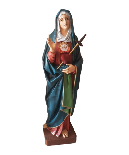 Matka Boża Bolesna (z Sercem) (90 cm) - ELM 442 - Dewocjonalia P.H. Jakóbczak - Katolicki sklep liturgiczny i hurtownia