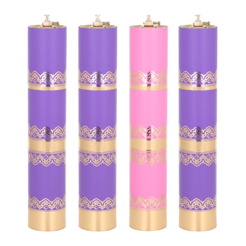 Zestaw Świec Adwentowych - 40 cm (śr. 7,5 cm) - X4075ADW - Dewocjonalia P.H. Jakóbczak - Katolicki sklep liturgiczny i hurtownia