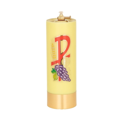 Świeca olejowa 22/75 żółta PAX - X2275zPX - Dewocjonalia P.H. Jakóbczak - Katolicki sklep liturgiczny i hurtownia