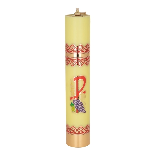 Świeca olejowa 40/75 żółta PAX - X4075zPX - Dewocjonalia P.H. Jakóbczak - Katolicki sklep liturgiczny i hurtownia