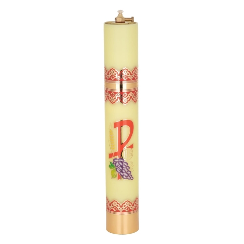 Świeca olejowa 40/63 żółta PAX - X4063zPX - Dewocjonalia P.H. Jakóbczak - Katolicki sklep liturgiczny i hurtownia