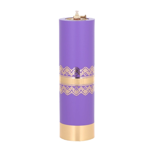 Świeca olejowa 31/90 fioletowa - X3190f - Dewocjonalia P.H. Jakóbczak - Katolicki sklep liturgiczny i hurtownia