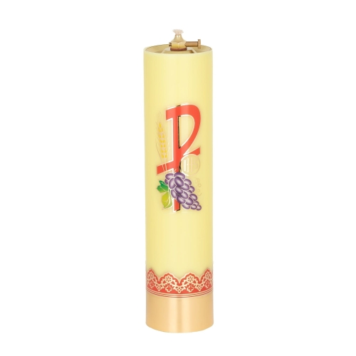 Świeca olejowa 31/75 żółta PAX - X3175zPX - Dewocjonalia P.H. Jakóbczak - Katolicki sklep liturgiczny i hurtownia