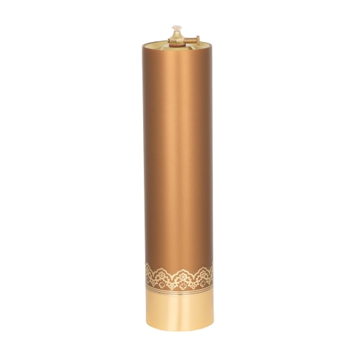 Świeca olejowa 31/75 złoty brąz - X3175-zloty-braz - Dewocjonalia P.H. Jakóbczak - Katolicki sklep liturgiczny i hurtownia