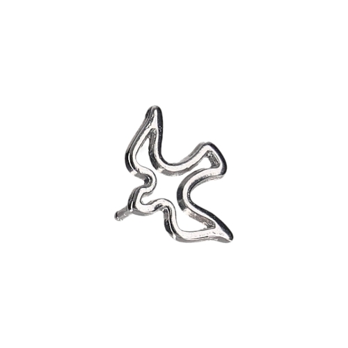 Przypinka - Duch Święty - srebrna - 2 cm - JJ 1317A - Dewocjonalia P.H. Jakóbczak - Katolicki sklep liturgiczny i hurtownia