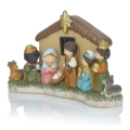 Szopka bożonarodzeniowa - 14 cm - Kids - podświetlenie LED - Classic - JS HY72526A - Dewocjonalia P.H. Jakóbczak - Katolicki sklep liturgiczny i hurtownia