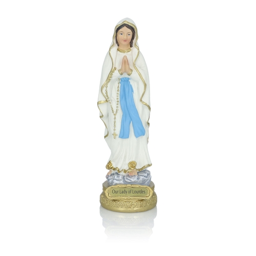 Figurka - Matka Boża z Lourdes - 14 cm - JS HY80045A - Dewocjonalia P.H. Jakóbczak - Katolicki sklep liturgiczny i hurtownia